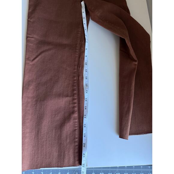 $198 Pistola Lennon Coated Crop - Saddle Brown 27, 22” inseam - Picture 13 of 15